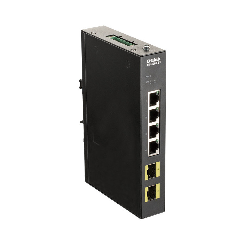 D-Link DIS-100G-6S switch di rete Non gestito Gigabit Ethernet (10/100/1000) Nero