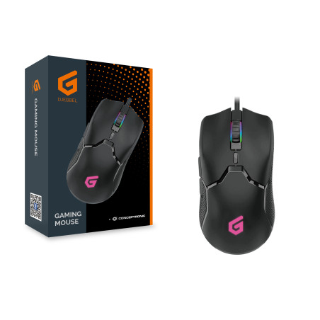 Conceptronic DJEBBEL05B mouse Giocare Mano destra USB tipo A Ottico 7200 DPI