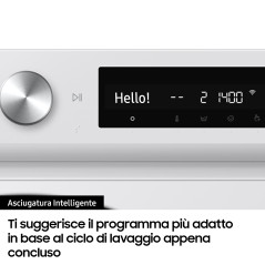 Samsung DV90BB5245AES3 asciugatrice a caricamento frontale Optimal Dry 9 kg Classe A+++, Porta nera + Panel nero