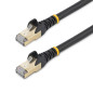 StarTech.com Cavo patch CAT6a da 7,5 m - Schermato (STP) - Filo di rame al 100% - Connettore antistrappo - Nero