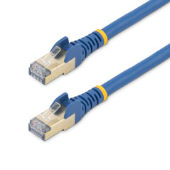 StarTech.com Cavo patch CAT6a da 7,5 m - Schermato (STP) - Filo di rame al 100% - Connettore antistrappo - Blu