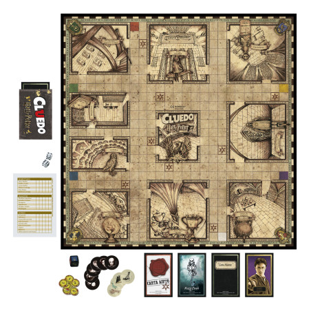 Cluedo Harry Potter, gioco in scatola, tema Harry Potter, dagli 8 anni in su, da 3 a 5 giocatori