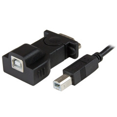 StarTech.com Cavo Adattatore 1 porta USB a Seriale RS232   DB9 con cavo rimovibile USB A-B da 1,8m