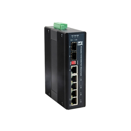 LevelOne IES-0610 switch di rete Gigabit Ethernet (10/100/1000) Supporto Power over Ethernet (PoE) Nero