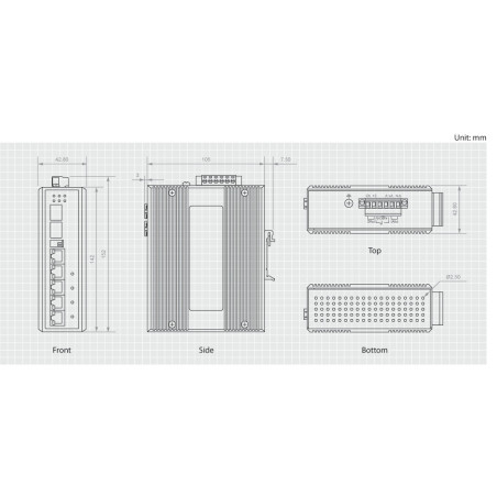 LevelOne IES-0610 switch di rete Gigabit Ethernet (10/100/1000) Supporto Power over Ethernet (PoE) Nero