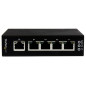 StarTech.com Switch di rete Commutatore Industriale Gigabit Ethernet a 5 porte non gestito - Guide DIN / Montabile a parete