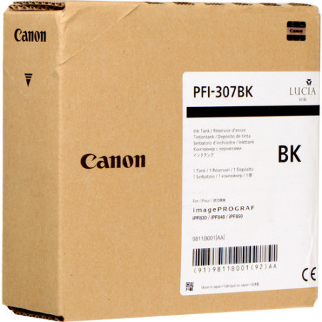 Canon PFI-307BK cartuccia d'inchiostro Originale Nero