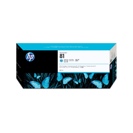 HP Cartuccia inchiostro dye DesignJet ciano chiaro 81, 680 ml