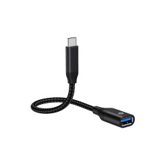 Conceptronic ABBY18B adattatore per inversione del genere dei cavi USB-C USB-A Nero