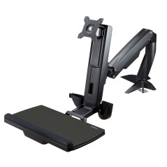 StarTech.com Braccio regolabile da scrivania per postazione di lavoro Sit-Stand per un singolo display 27" con montaggio VESA -