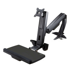 StarTech.com Braccio regolabile da scrivania per postazione di lavoro Sit-Stand per un singolo display 27" con montaggio VESA -