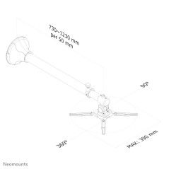 Neomounts Supporto a parete per proiettori