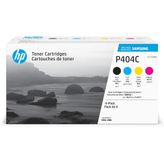 Samsung Confezione da 4 cartucce toner originali HP CLT-P404C (ciano magenta giallo nero)