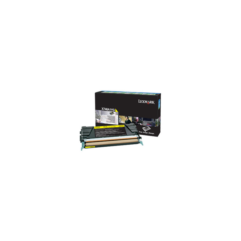 Lexmark X746A1YG cartuccia toner 1 pz Originale Giallo