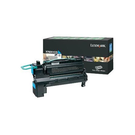 Lexmark X792X1CG cartuccia toner 1 pz Originale Ciano