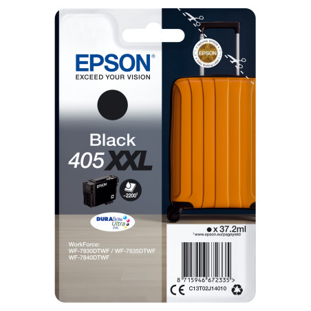 Epson Singlepack Black 405XXL DURABrite Ultra Ink