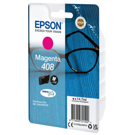 Epson Singlepack Magenta 408 DURABrite Ultra Ink