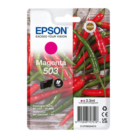 Epson 503 cartuccia d'inchiostro 1 pz Originale Resa standard Magenta