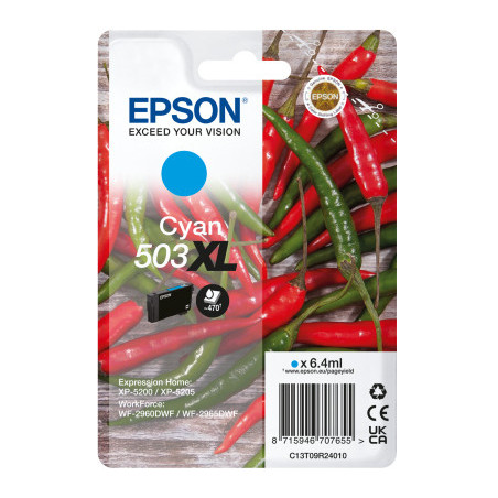 Epson 503XL cartuccia d'inchiostro 1 pz Originale Resa elevata (XL) Ciano