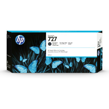 HP Cartuccia inchiostro nero opaco DesignJet 727, 300 ml