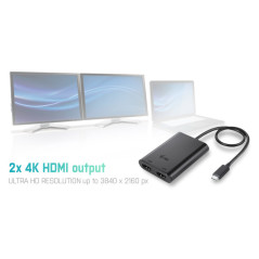 i-tec USB-C 3.1 Dual 4K HDMI Video Adapter