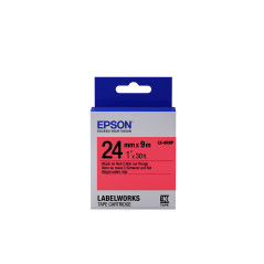 Epson Nastro fondo Pastello Rosso per testo Nero 24 9 LK-6RBP