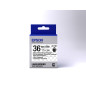 Epson Nastro fondo Trasparente per testo Nero 36/9 LK-7TBN