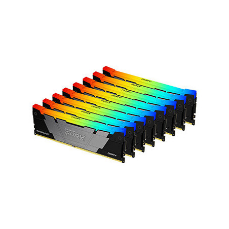 Kingston Technology FURY 256GB 3200MT/s DDR4 CL16 DIMM (Kit da 8) Renegade RGB