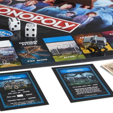 Monopoly Stranger Things, gioco da tavolo per adulti e adolescenti dai 14 anni in su, da 2 a 6 giocatori, ispirato alla quarta