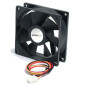 StarTech.com High Air Flow 9.25 cm Dual Ball Bearing Case Fan with TX3 Connector Case per computer Ventilatore Nero