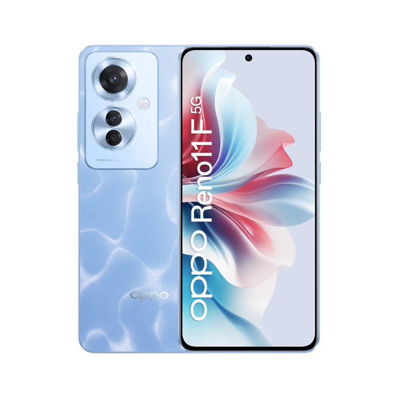 OPPO Reno Reno11 F 5G Smartphone, AI Tripla fotocamera 64+8+2MP, Selfie 32MP, Display 6.7” 120HZ AMOLED FHD+, 5000mAh, RAM