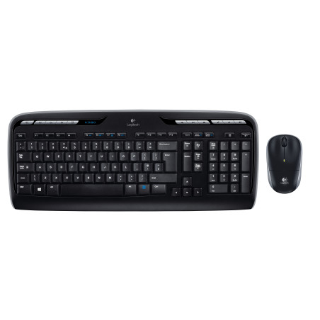 Logitech Wireless Combo MK330 tastiera Mouse incluso Ufficio USB QWERTY US International Nero