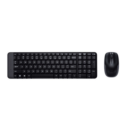 Logitech Wireless Combo MK220 tastiera Mouse incluso Ufficio RF Wireless Inglese Nero