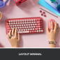 Logitech POP Keys Tastiera Meccanica Wireless con Tasti Emoji Personalizzabili, Design Compatto Durevole, Connettività