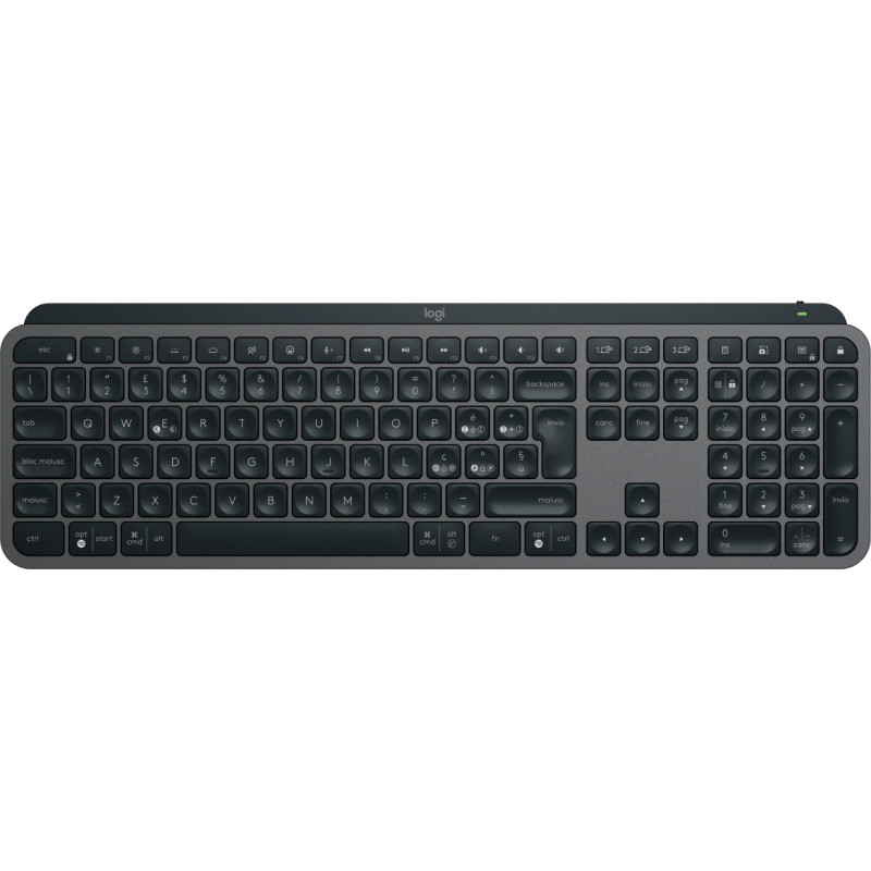 Logitech MX Keys S tastiera Universale RF senza fili + Bluetooth QWERTY Italiano Grafite