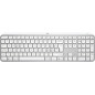 Logitech MX Keys S tastiera Universale RF senza fili + Bluetooth QWERTY Italiano Alluminio, Bianco