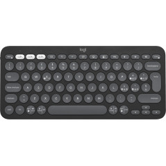 Logitech Pebble Keys 2 K380s tastiera Universale RF senza fili + Bluetooth QWERTY Italiano Grafite