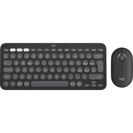 Logitech Pebble 2 Combo tastiera Mouse incluso Universale RF senza fili + Bluetooth QWERTY Italiano Grafite