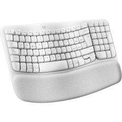 Logitech Wave Keys tastiera Ufficio RF senza fili + Bluetooth QWERTY Italiano Bianco