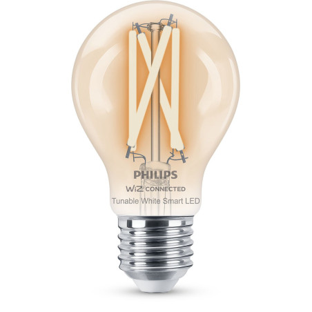 Philips LED Lampadina Smart Filament Dimmerabile Luce Bianca da Calda a Fredda Attacco E27 60W Goccia