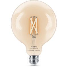 Philips LED Lampadina Smart Filament Dimmerabile Luce Bianca da Calda a Fredda Attacco E27 60W Globo