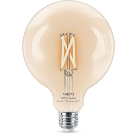 Philips LED Lampadina Smart Filament Dimmerabile Luce Bianca da Calda a Fredda Attacco E27 60W Globo