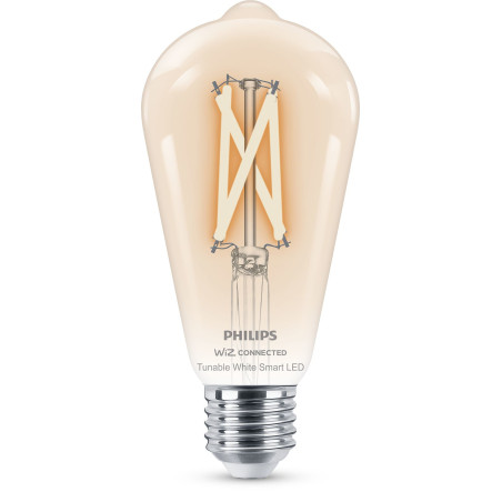 Philips LED Lampadina Smart Filament Dimmerabile Luce Bianca da Calda a Fredda Attacco E27 60W Edison