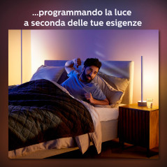 Philips Hue White and Color ambiance Gradient Signe Lampada Smart Tavolo Effetto Legno