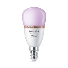 Philips LED Lampadina Smart Dimmerabile Luce Bianca o Colorata Attacco E14 40WSfera