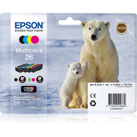 Epson Polar bear Multipack 26 (4 colori: NCMG)