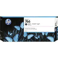 HP Cartuccia di inchiostro nero opaco DesignJet 766 da 300 ml