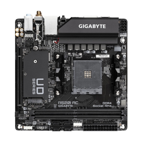 Gigabyte A520I AC scheda madre AMD A520 Socket AM4 mini ITX