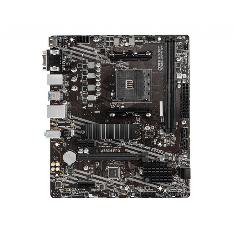 MSI A520M PRO scheda madre AMD A520 Socket AM4 micro ATX