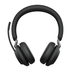 Jabra Evolve2 65, UC Stereo Auricolare Wireless A Padiglione Ufficio USB tipo A Bluetooth Nero